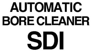 AUTOMATIC BORE CLEANER SDI logo