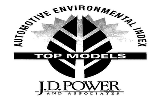 AUTOMOTIVE ENVIRONMENTAL INDEX TOP MODELS J.D. POWER AND ASSOCIATES logo