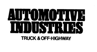 AUTOMOTIVE INDUSTRIES/TRUCK & OFF-HIGHWAY logo