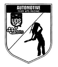 AUTOMOTIVE WITH TEAM UPS RACING logo