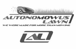 AUTONOMOWUS LAWN WE WERE MADE FOR MORE THAN MOWING logo