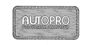 AUTOPRO PROFESSIONAL PARTS PEOPLE logo