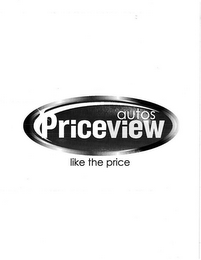 AUTOS PRICEVIEW LIKE THE PRICE logo