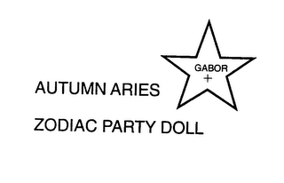 AUTUMN ARIES ZODIAC PARTY DOLL GABOR + logo