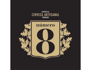 AUTÉTICA CERVEZA ARTESANAL NÚMERO 8 logo