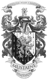 AUXILIUM MEUM A DOMINO MUSTAINE VINEYARDS logo