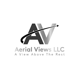 AV AERIAL VIEWS LLC A VIEW ABOVE THE REST logo