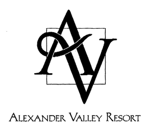 AV ALEXANDER VALLEY RESORT logo
