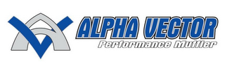 AV ALPHA VECTOR PERFORMANCE MUFFLER logo