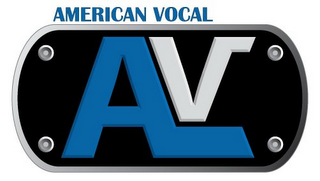 AV AMERICAN VOCAL logo