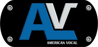 AV AMERICAN VOCAL logo