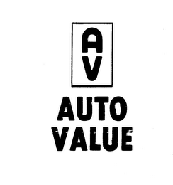 AV AUTO VALUE logo