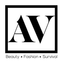 AV BEAUTY · FASHION · SURVIVAL logo