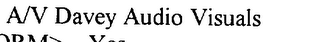 A/V DAVEY AUDIO VISUALS logo