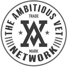 AV TRADE MARK THE AMBITIOUS VET NETWORK logo