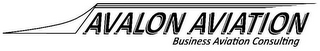 AVALON AVIATION BUSINESS AVIATION CONSULTING logo