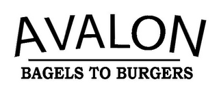 AVALON BAGELS TO BURGERS logo