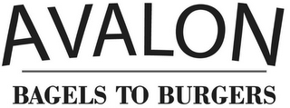 AVALON BAGELS TO BURGERS logo