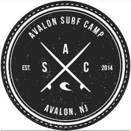 AVALON SURF CAMP AVALON, NJ EST. 2014 AS C logo