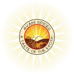 AVANI SPICES A TASTE OF THE EXOTIC logo