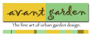 AVANT GARDEN THE FINE ART OF URBAN GARDEN DESIGN. logo