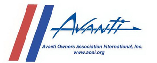 AVANTI AVANTI OWNERS ASSOCIATION INTERNATIONAL, INC. WWW.AOAI.ORG logo