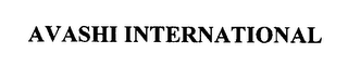 AVASHI INTERNATIONAL logo