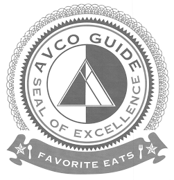 AVCO GUIDE SEAL OF EXCELLENCE FAVORITE EATS logo