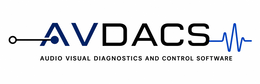 AVDACS AUDIO VISUAL DIAGNOSTICS AND CONTROL SOFTWARE logo