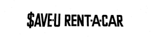 $AVE-U RENT-A-CAR logo