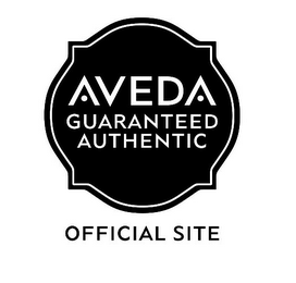 AVEDA GUARANTEED AUTHENTIC OFFICIAL SITE logo