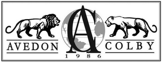 AVEDON AC COLBY 1986 logo