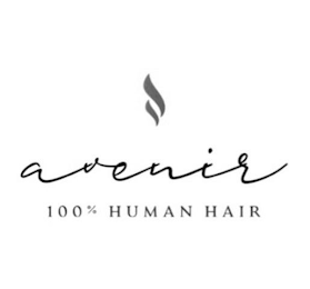 AVENIR 100% HUMAN HAIR logo
