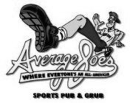 AVERAGE JOES WHERE EVERYONE'S AN ALL-AMERICAN SPORTS PUB & GRUB logo