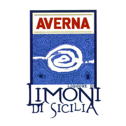 AVERNA LIMONI DI SICILIA LIQUORE DI logo