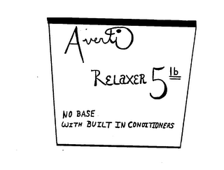 AVERTI RELAXER 5LB NO BASE WITH BUILT IN CONDITIONERS logo