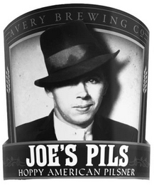AVERY BREWING CO JOE'S PILS HOPPY AMERICAN PILSNER logo