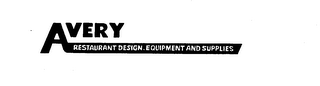 AVERY RESTAURANT DESIGN, EQUIPMENT AND SUPPLIES logo