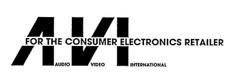 AVI AUDIO VIDEO INTERNATIONAL FOR THE CONSUMER ELECTRONICS RETAILER logo