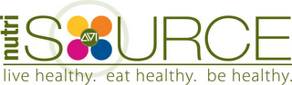AVI NUTRI SOURCE LIVE HEALTHY. EAT HEALTHY. BE HEALTHY. logo