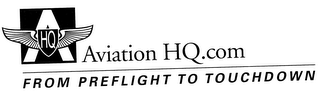 AVIATION HQ.COM FROM PREFLIGHT TO TOUCHDOWN logo