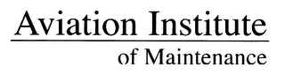 AVIATION INSTITUTE OF MAINTENANCE logo