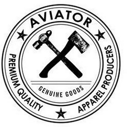 AVIATOR PREMIUM QUALITY APPAREL PRODUCERS GENUINE GOODS logo