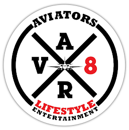 AVIATORS AVR8 LIFESTYLE ENTERTAINMENT logo