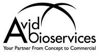 AVID BIOSERVICES YOUR PARTNER FROM CONCEPT TO COMMERCIAL logo