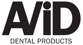 AVID DENTAL PRODUCTS logo