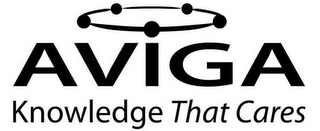 AVIGA KNOWLEDGE THAT CARES logo