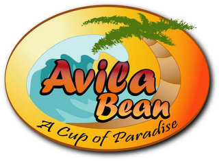 AVILA BEAN A CUP OF PARADISE logo