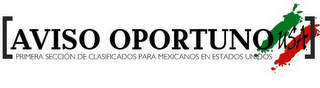 [AVISO OPORTUNO USA]PRIMERA SECCIÓN DE CLASIFICADOS PARA MEXICANOS EN ESTADOS UNIDOS logo