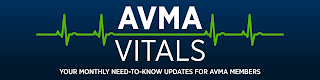 AVMA VITALS YOUR MONTHLY NEED-TO-KNOW UPDATES FOR AVMA MEMBERS logo